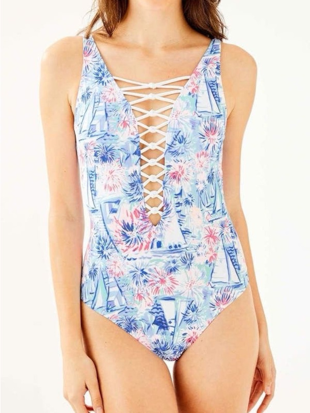 Lilly Pulitzer Isle Lattice One Piece